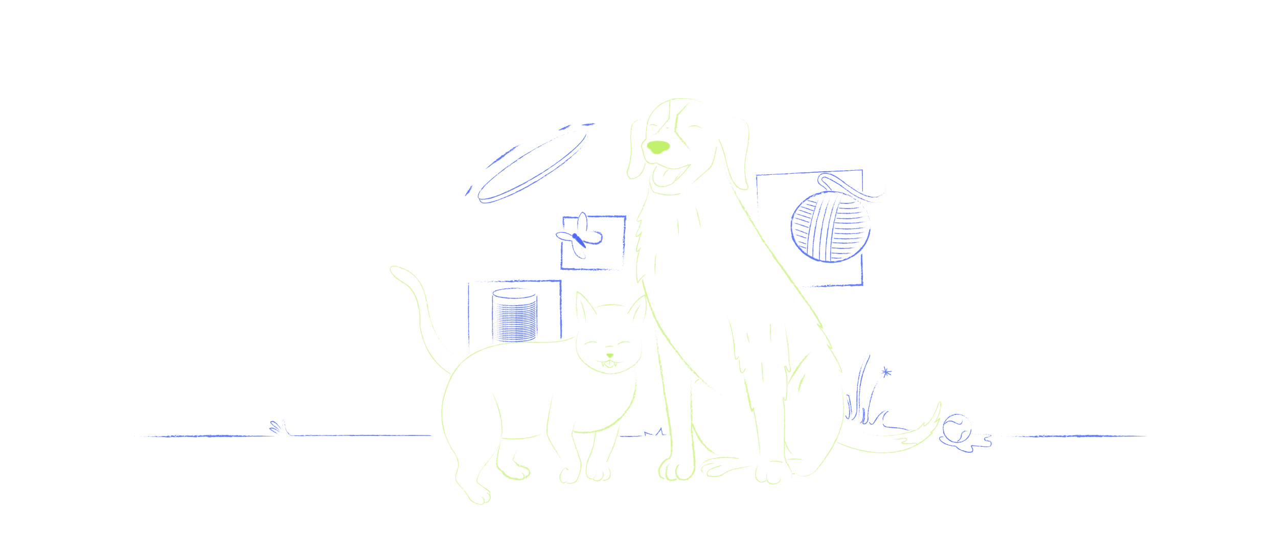 Ilustración de mascotas